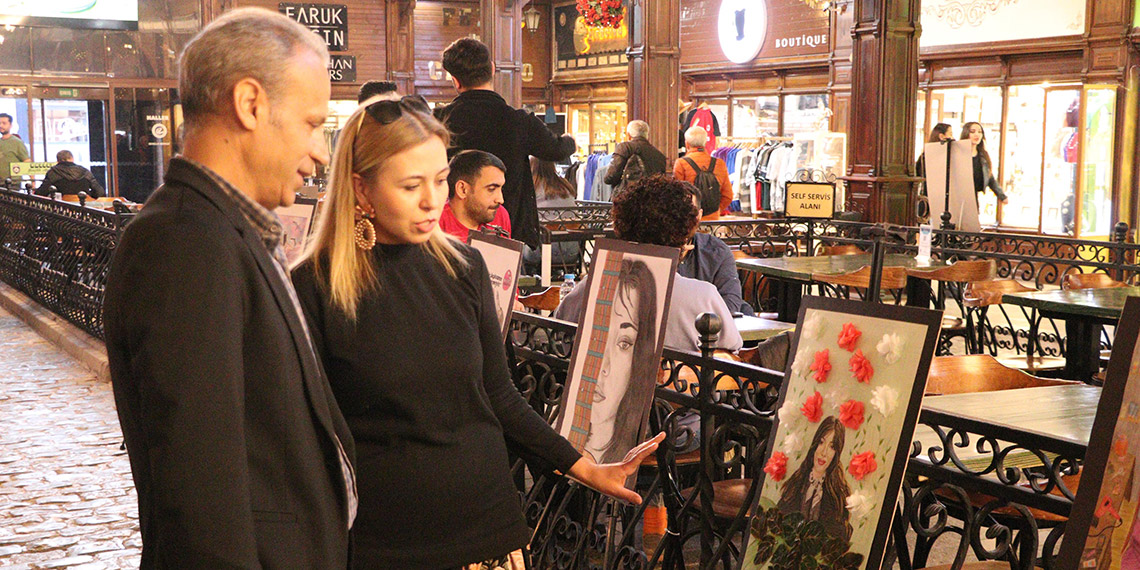 Öldürülen Ayşenur'un babasından resim sergisi