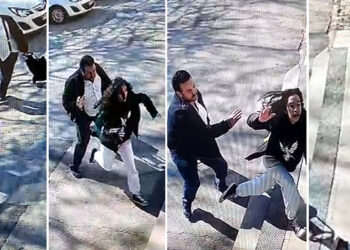 Sokakta yürüyen kız çocuğuna koşarak vurdu