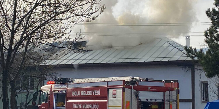 Soba kovasından çıkan yangında 2 ev zarar gördü