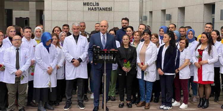 Numan Kurtulmuş, Meclis Hastanesi'ni ziyaret etti