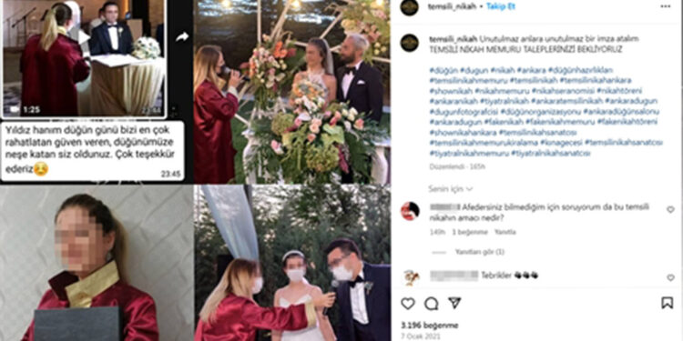 Temsili nikah memurluğu meslek haline geldi