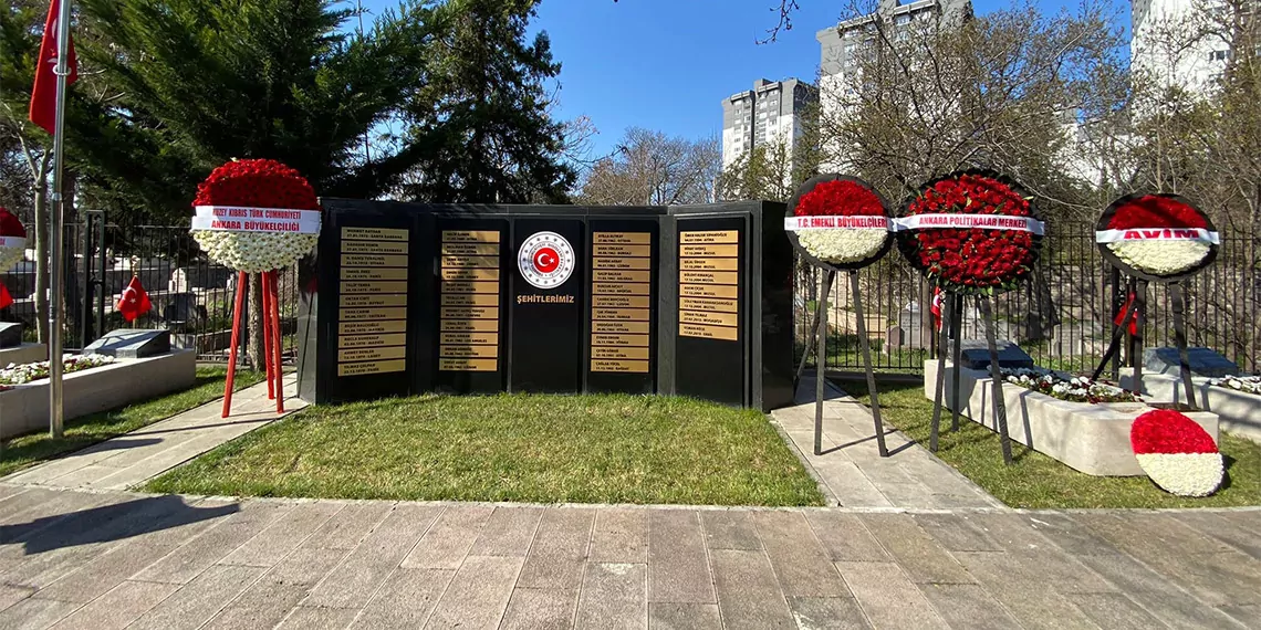 Türkiye'yi yurt dışında temsil ederken terör örgütleri tarafından şehit edilen diplomatlar, dışişleri bakanlığı mensupları ve aileleri tarafından 18 mart çanakkale zaferi ve şehitleri anma günü'nde dışişleri şehitliği'nde anıldı.