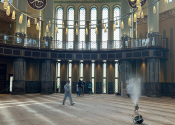 Taksim Cami'nde Ramazan hazırlıkları tamamlandı