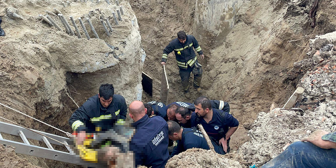 Tekirdağ'da hızlı tren hattında göçük; 2 işçi öldü