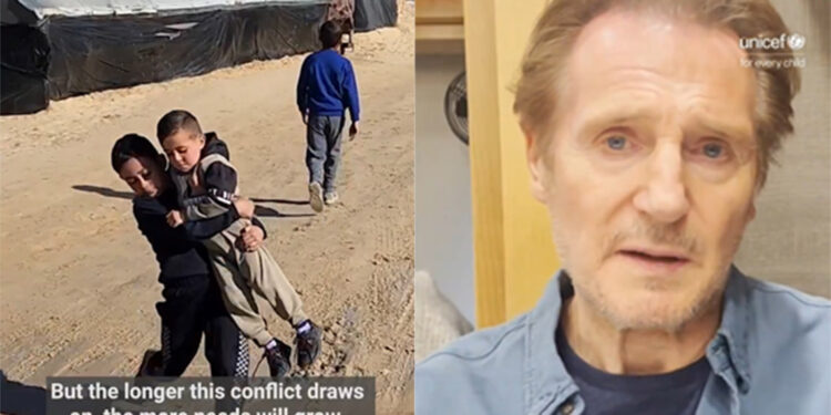 Ünlü aktör Liam Neeson’dan Gazze’deki çocuklar için çağrı