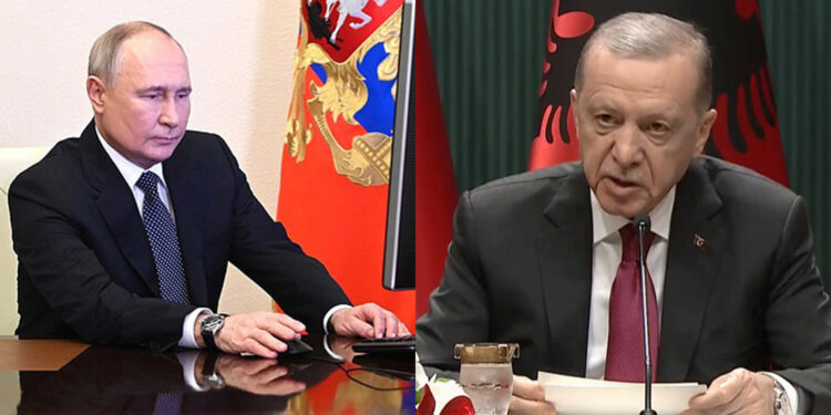 Erdoğan Putin'i seçim zaferinden dolayı tebrik etti