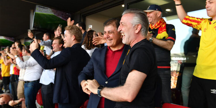 Cemil Tugay Göztepe'nin Süper Lig heyecanına ortak oldu