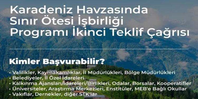 'AB Karadeniz Havzası' programının ikinci başvuruları başladı