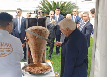 Almanya Cumhurbaşkanı Steinmeier döner kesti