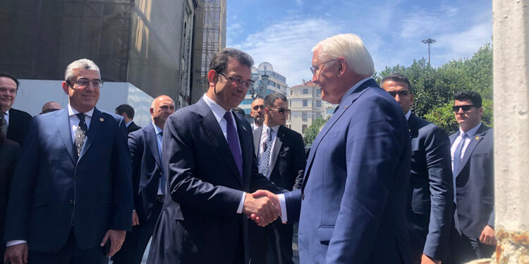 Almanya Cumhurbaşkanı Steinmeier İmamoğlu ile görüştü