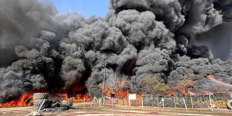 Ankara'da Hurdacılar Sanayi Sitesi'nde yangın