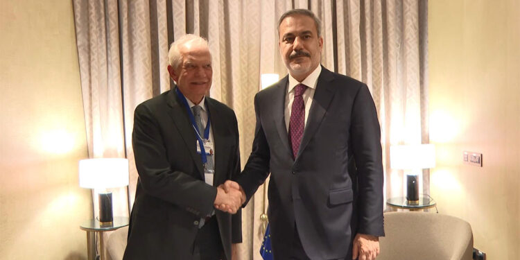 Hakan Fidan Josep Borrell ile bir araya geldi