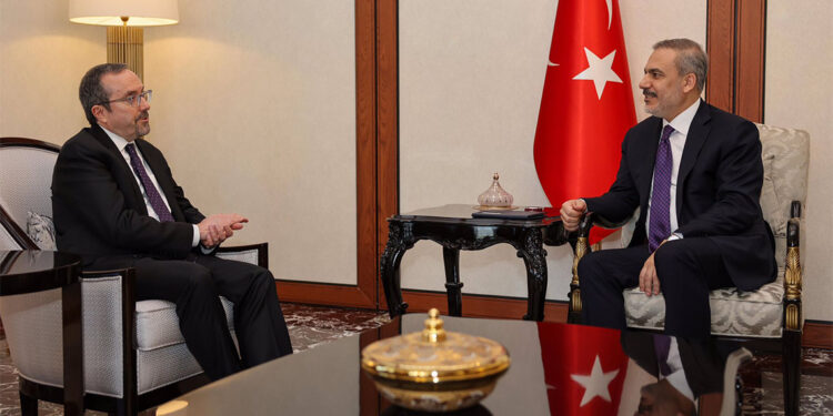 Bakan Fidan, ABD Dışişleri Bakanlığı İdari İşler Müsteşarını kabul etti