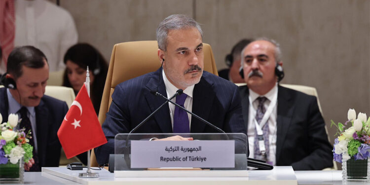 Hakan Fidan, Filistin konulu toplantıya katıldı