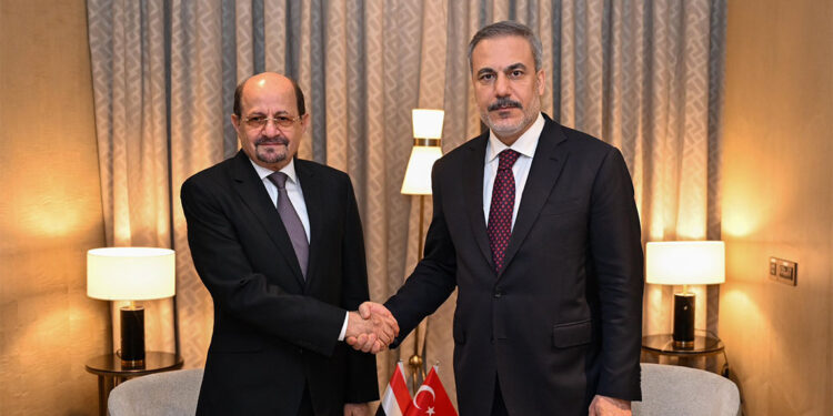 Bakan Fidan, mevkidaşı Muhsin Zindani ile bir araya geldi