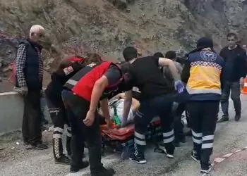 Bolu'da 2 minibüs kafa kafaya çarpıştı; yaralılar var