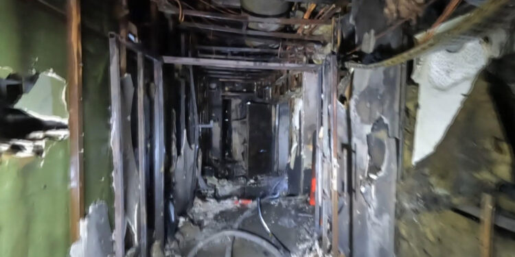 Beşiktaş'taki gece kulübünün yangın sonrası içinden görüntüler