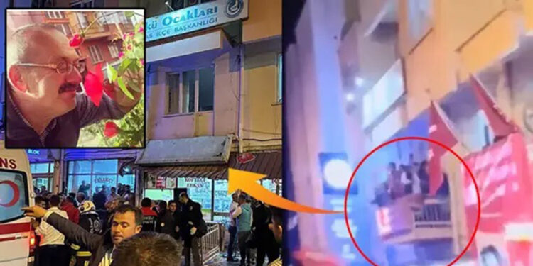 CHP binasının balkonu çöktü; Eski yönetim kurulu üyesi öldü