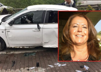 Yalova'da cipin arkadan çarptığı otomobil savruldu; 1 ölü
