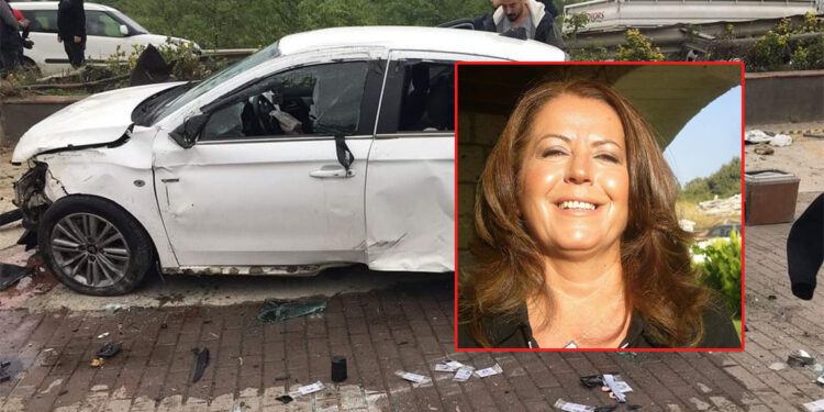 Yalova'da cipin arkadan çarptığı otomobil savruldu; 1 ölü