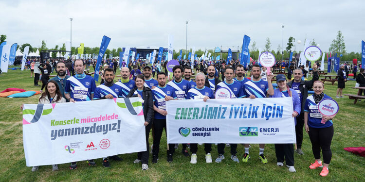 CK Enerji çalışanları, kanserle mücadele için koştu