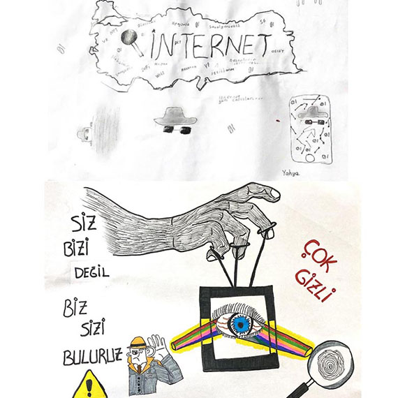 Türkiye'nin dört bir yanından çocuklar, 23 Nisan Ulusal Egemenlik ve Çocuk Bayramı'nda MİT'i anlatan resim ve mektuplar gönderdi.