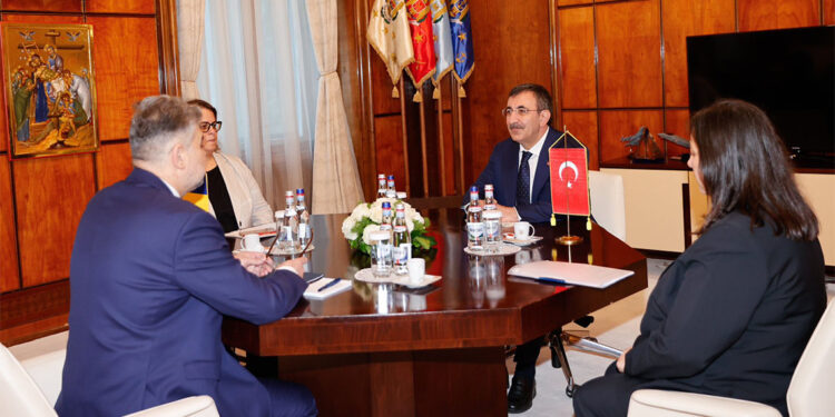 Cevdet Yılmaz, Marcel Ciolacu ile görüştü