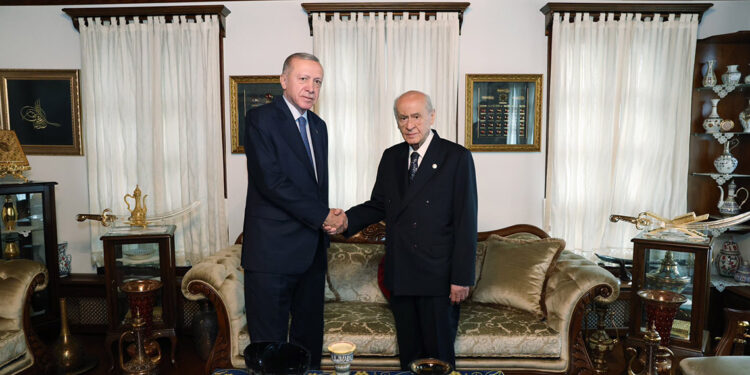 Cumhurbaşkanı Erdoğan Devlet Bahçeli'yi ziyaret etti