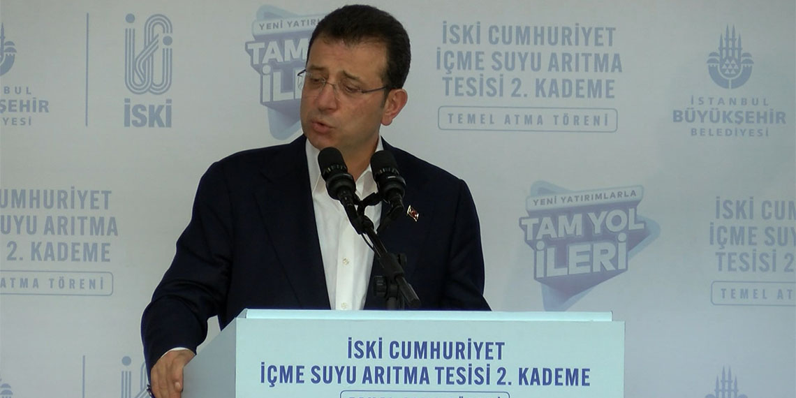 Ekrem İmamoğlu, "İstanbul gibi bir şehrin su ihtiyacını karşılamak büyük bir meseledir, zorunluluktur. Biz İstanbul'un su meselesini ciddiye alıyoruz" dedi.