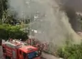İskenderun'da poliklinik olarak kullanılan 3 konteyner yandı