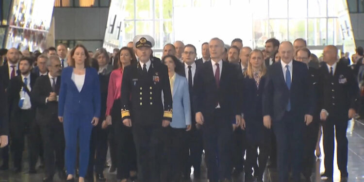 NATO'nun kuruluş yıldönümü, Brüksel’de kutlandı