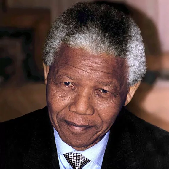 Nelson rolihlahla mandela ya da kabile adıyla madiba, güney afrikalı anti apartheid (ayrımcılık karşıtı) aktivist ve güney afrika cumhuriyeti'nin ilk siyahî devlet başkanıdır.