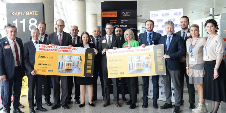 Pegasus, Ankara-Lizbon uçuşlarına başladı