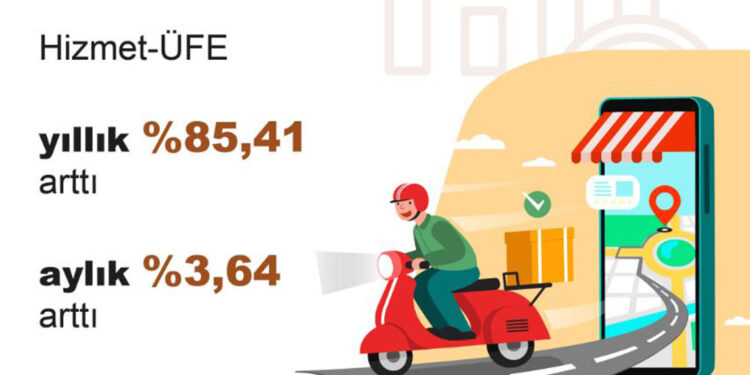 Mart ayında hizmet üretici fiyatları aylık yüzde 3,64 arttı