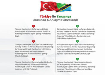 Türkiye ile tanzanya arasında 6 anlaşma imzalandı