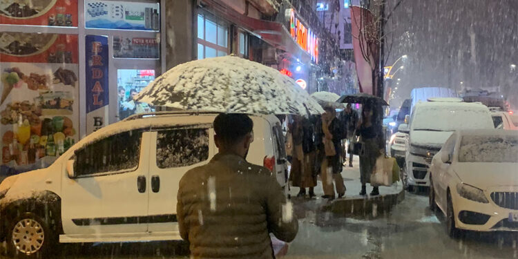 Yüksekova'da nisan karı hazırlıksız yakaladı