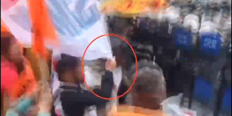 1 Mayıs’ta polise damacana ile saldıran kadın da gözaltında