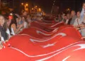 Silopi'de 300 metrelik türk bayrağı açıldı