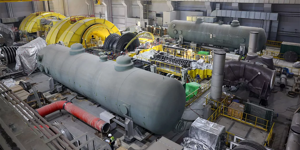 Akkuyu nükleer güç santrali’nin (ngs) 1’inci ünitesinde buhar kızdırıcı-ayırıcıların montajı tamamlandı.