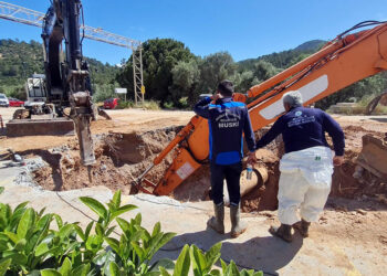 Bodrum'da ana isale hattı patladı, 16 mahalleye su verilemiyor