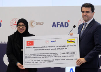 Brunei Darüsselam'dan AFAD'a deprem yardımı
