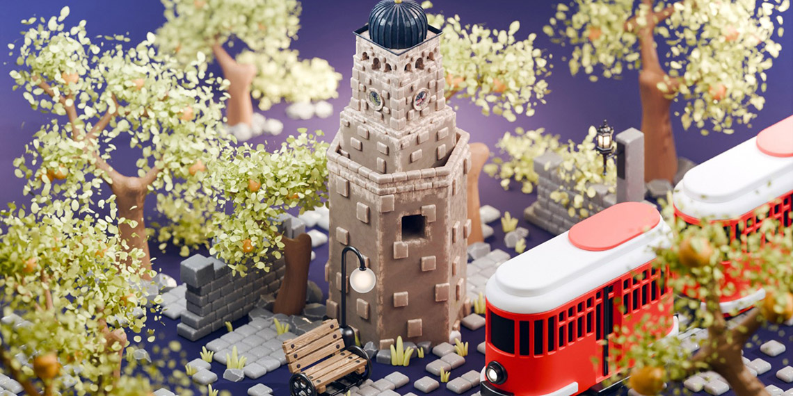 Çocuklar için antik kentleri modelliyor