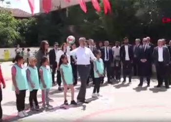 Edirne'deki okullarda geleneksel spor alanı oluşturuldu