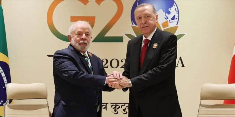 Erdoğan, Brezilya Devlet Başkanı Lula da Silva ile görüştü