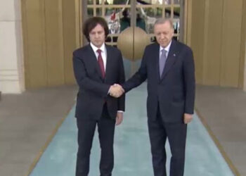 Erdoğan, Gürcistan Başbakanı'nı resmi törenle karşıladı