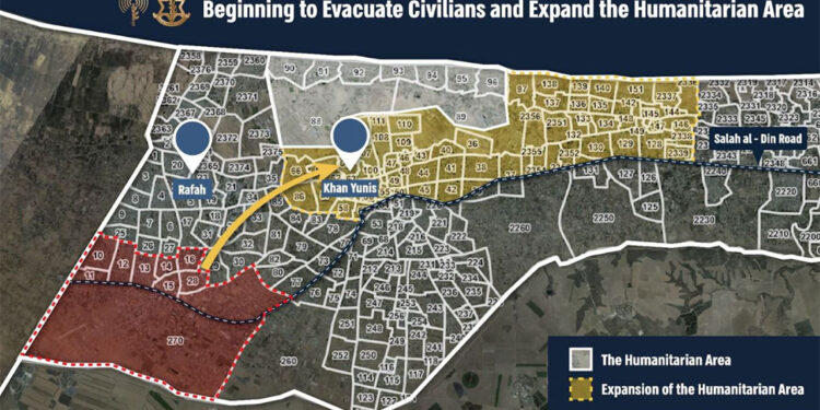 Refah'ın doğusundaki siviller için tahliye emri