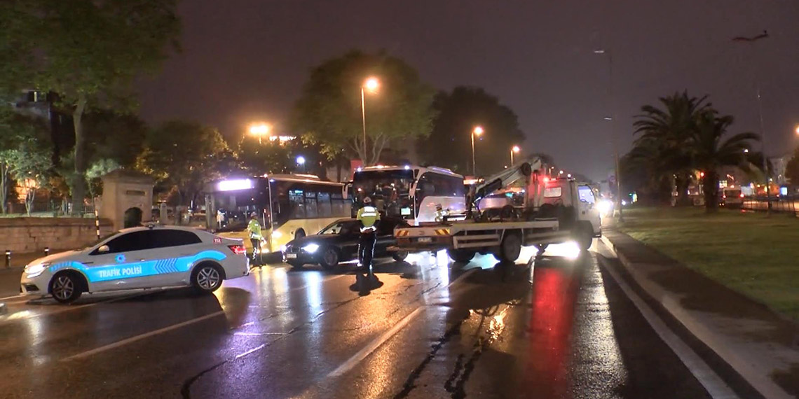 İstanbul'da Taksim'e çıkan yollar trafiğe kapatıldı