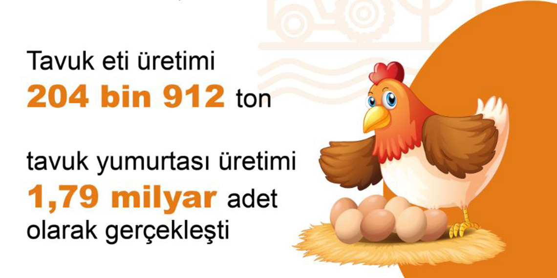Mart ayında tavuk eti ve içme sütü üretimi arttı