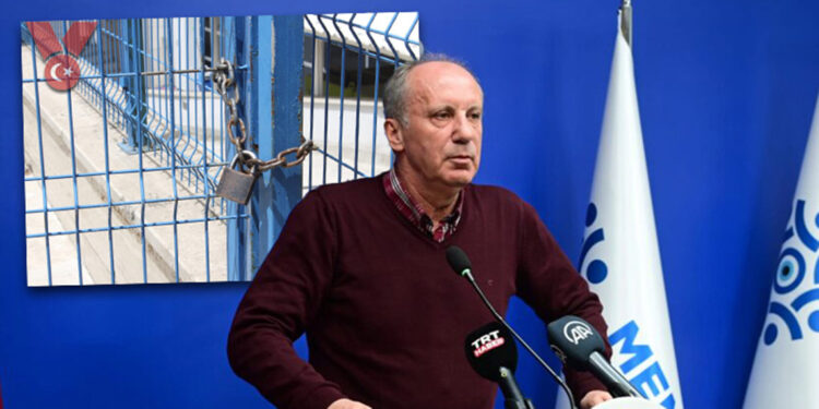 Memleket Partisi genel merkez binasını kapattı