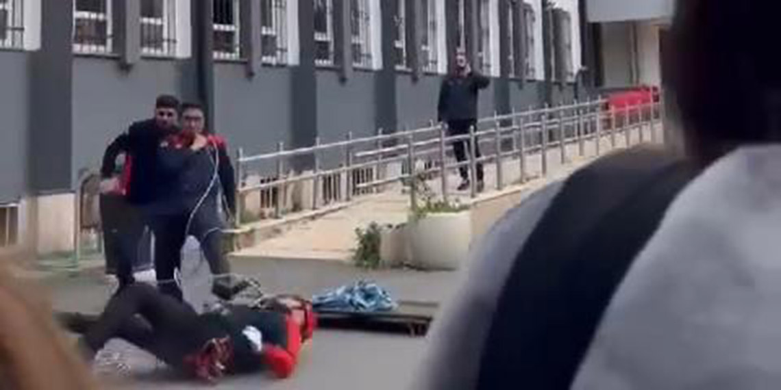 Okulda deprem tatbikatı yapan AFAD görevlisi yaralandı